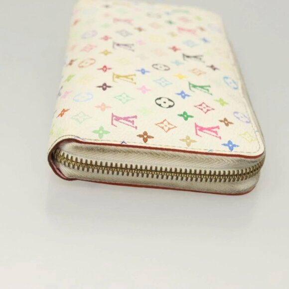 LOUIS VUITTON Monogram Multicolor Zippy Wallet White M60241 LV Auth 128834 - Picture 3 of 15